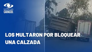 Pelea de camioneros en avenida Boyacá puso en riesgo decenas de vidas