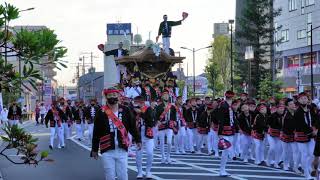 だんじり 曳き出し～同時やり回し～対向走行まで 土生町 令和3年10月9日