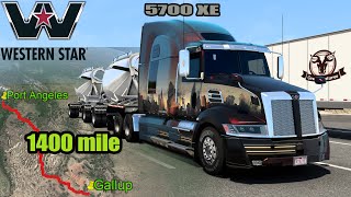 American Truck Simulator, Long Delivery (Port Angeles to Gallup), Western Star 5700XE #ats