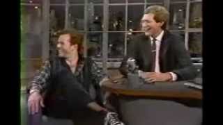 Bruce Willis promoting Moonlighting on Late Show with David Letterman 1985