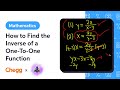 How to Find the Inverse of a One-To-One Function Ft. The Math Sorcerer