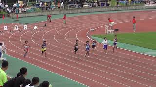 男子1年100m決勝4組 第65回滋賀中学通信陸上