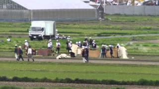 2016年04月09日16時56分　三重ツーリング　菟足神社　風まつり　昼間の打ち上げ花火