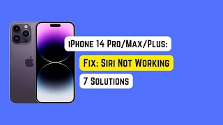 Fix: Siri Not Working on iPhone 14 Pro/Max/Plus