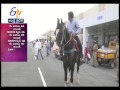 local man horse riding at velagapudi secretariat without permission