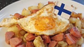 How to make Finnish potato hash - Pyttipannu recipe