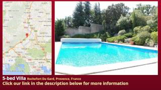 5-bed Villa for Sale in Rochefort Du Gard, Provence, France on frenchlife.biz