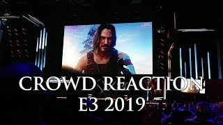 Crowd Reaction to Cyberpunk 2077 Release Date & Keanu Reeves Breathtaking | Xbox