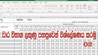 වාර විභාග ලකුණු විශ්ලේෂකය 02 | Term Test Marks Analyzer 02 Excel Sheet