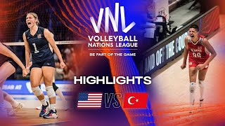 🇺🇸 USA vs. 🇹🇷 TUR - Highlights Semi Finals | Women's VNL 2023