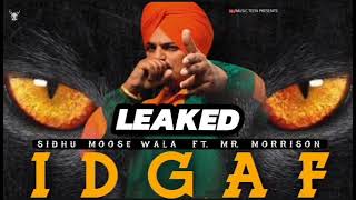 idgaf Sidhu Moosewala , the kidd , leaked song Moosetape