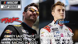 Corey LaJoie Not Returning To Rick Ware Racing In 2025 |  Zane Smith To Front Row Motorsports