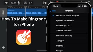 How To Make Ringtone for iPhone using GarageBand (2022)