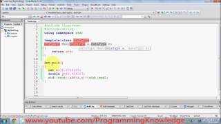 040 C Function Templates with Multiple Parameters