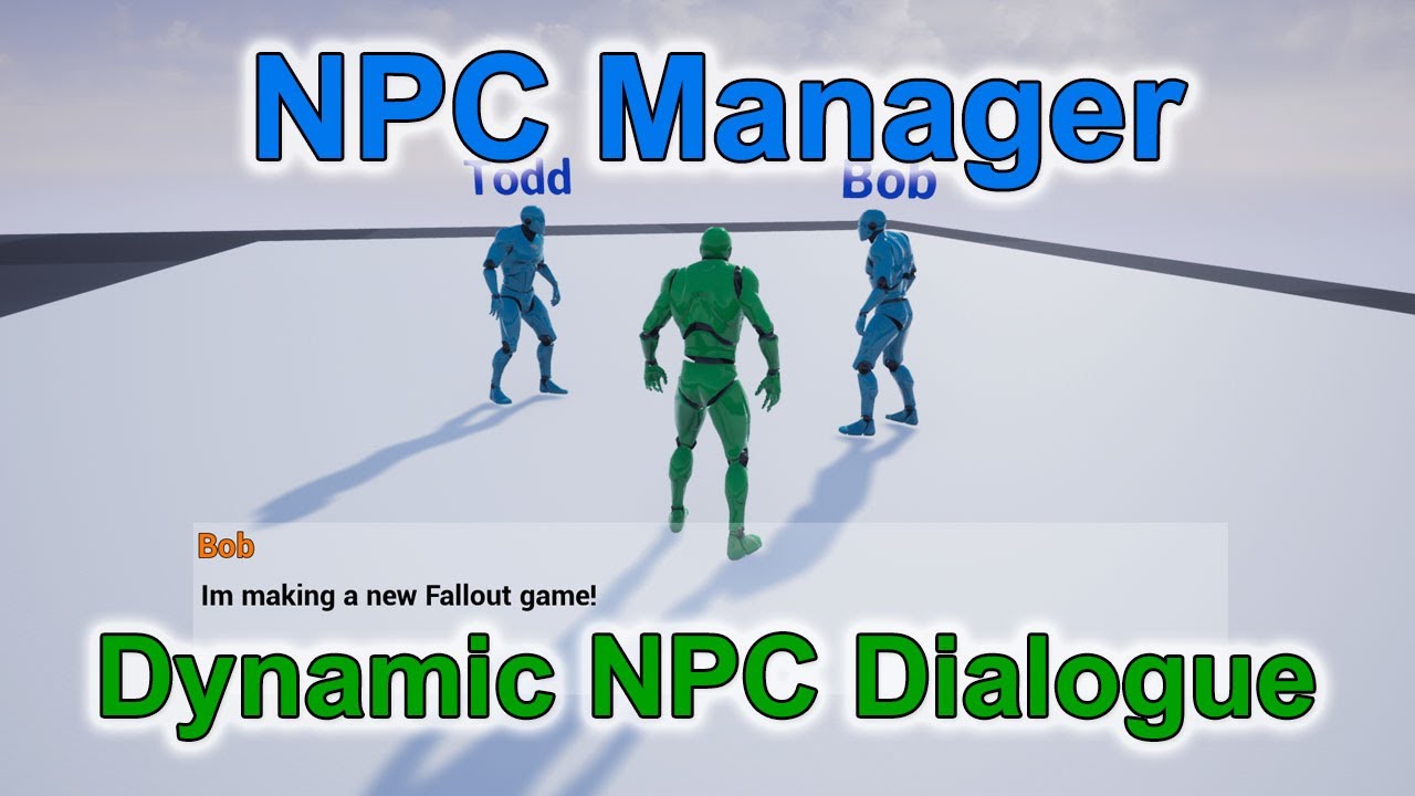 NPC Manager - Dynamic NPC Dialogue Preview - "Radiant AI"!!! - YouTube