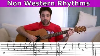 6 Latin, Caribbean, Russian & Arabic Guitar Rhythms - Fingerstyle Lesson Tutorial w/ TAB