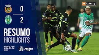 Highlights | Resumo: Rio Ave 0-2 Sporting (Taça da Liga 22/23 - Fase 1 - Jornada 2)