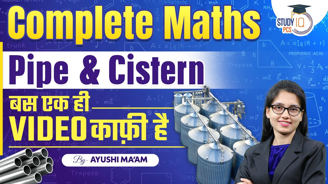 Pipe And Cistern In One Video Complete Math S For All Competitive