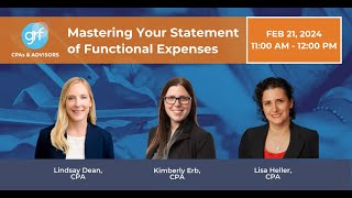 Mastering Your Statement of Functional Expenses