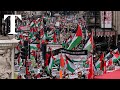 Thousands gather at London pro-Palestinian march