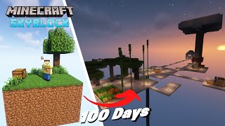 I Survived 100 Days in Minecraft SKYBLOCK in Hindi