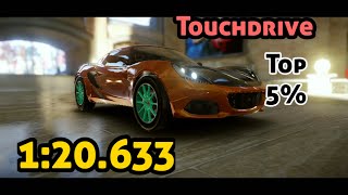 [Touchdrive] Asphalt 9| Weekly Competition | Lotus Elise 220 | Uptown | 1:20.633 | Top5%