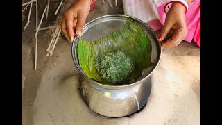 গ্রাম্য পদ্ধতিতে সরিষা পাতা ভাপা রেসিপি || Shorshe Pata Bhapa Recipe || Healthy \u0026 Tasty Leaf Recipe