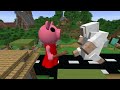 why curesed peppa and chucky is wanted mikey and jj became police at 3am minecraft maizen