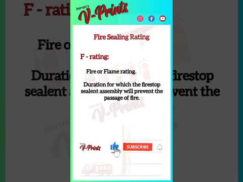 What is firestop F rating?