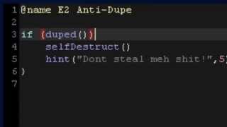 Wiremod E2 - Anti Dupe