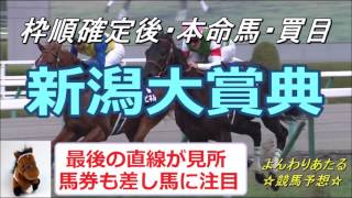 【競馬予想】新潟大賞典2017　枠順確定後・本命馬・買目の予想です。