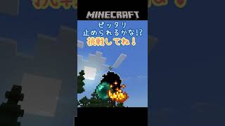 終わりの始まりへ！枠にピッタリ止められるかなチャレンジ！part181【Minecraft】 #shorts #マイクラ #マインクラフト  #minecraft