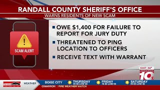 VIDEO: Randall County Sheriff’s Office warning the public of area scam
