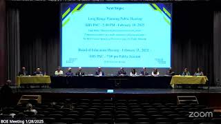 BOE Meeting 1/28/2025