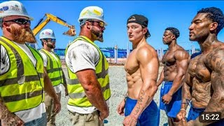 Construction workers v bodybuilders