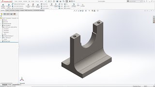 SolidWorks Örnek Çizim #75 (3D solid model example)