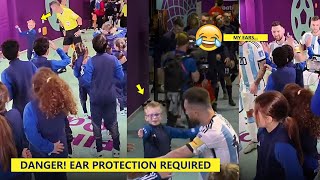 😂Messi Needs Ear Protection as Little Fans Went Crazy For Messi vs Croatia!👂