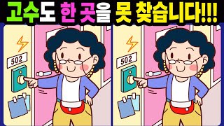 【다른그림찾기/치매예방】고수도 한 곳을 못 찾습니다!【틀린그림찾기/두뇌운동/숨은그림찾기/Find the Difference/치매예방퀴즈】1086