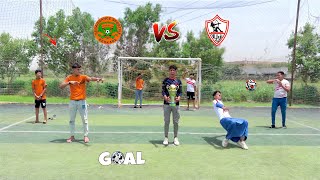 لما تعمل تحدي كوره قدم علي اللي يكسب ماتش الزمالك ونهضة بركان في نهائي الكونفيدرالية ⚽️😂| علاء حسين