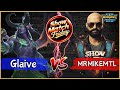 MRMIKEMTL (Undead) vs Glaive (Night Elf) W3C Custom Game - best of One  #warcraft #rts #gaming