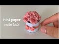 How to make Mini paper rose box 🌹(quick& easy tutorial)