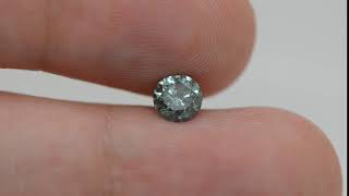 Round Cut 0.71 Carat Fancy Vivid Turquoise I1 Natural Loose Diamond