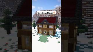 Minecraft Christmas House🎅 Tutorial #shorts #minecraft #tutorial #fypシ゚ #foryou #christmas