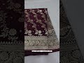 🛍️beautiful chocolate🤎 brown silk banarasi saree with golden zari weaving ✨ saree fashion wedding