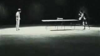Bruce Lee playing Ping Pong Table Tennis with Nunchaku
