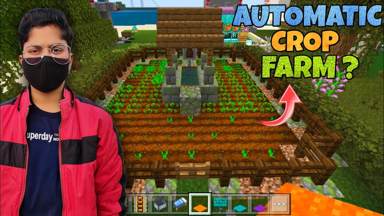 I Made An Automatic Crop Farm In Minecraft Youtube
