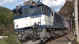 JR貨物 EF64 1025号機 貨物列車3084レ 上菅→生山 2012.11