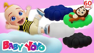 The Colors Song (Play with Trampoline) + more nursery rhymes & Kids songs - Baby yoyo