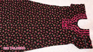 XXL size nighty cutting and stitching in tamil | patchwork nighty cutting and stitching methods