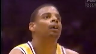 Mario Bennett Lakers 18pts 14rebs 4stls vs Suns (1998)